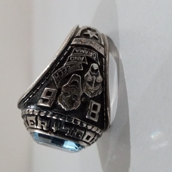 1986 high school silver ring - Picture 3 of 5